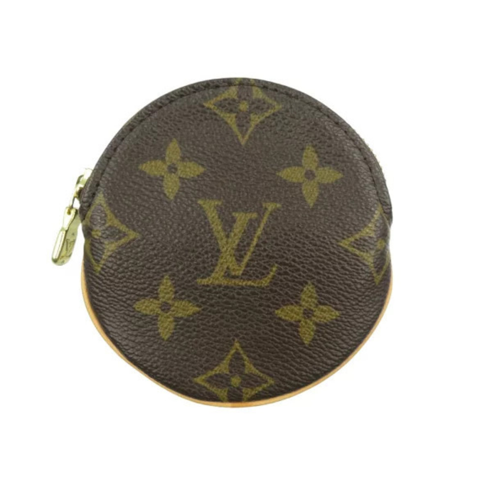 Louis Vuitton Portemonnaie Long Monogram canvas brown round coin case